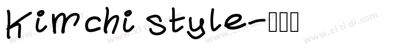 kimchi style字体转换